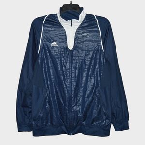 Adidas Men’s Navy & White Light Track Jacket Size Medium